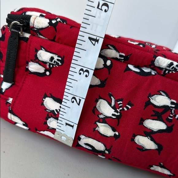 Vera Bradley Playful Penguin Red Cosmetic Case - Picture 15 of 16